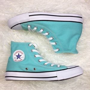aqua converse high tops